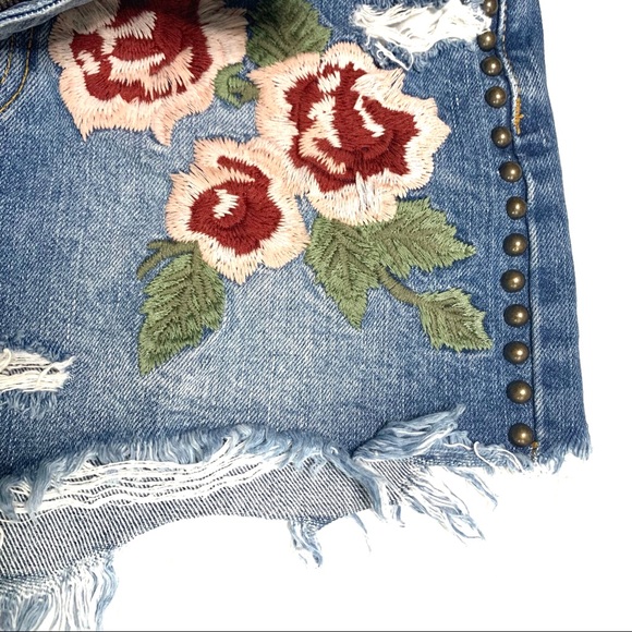 FREE PEOPLE Wild Rose Embroidered Mini Skirt - Picture 8 of 10